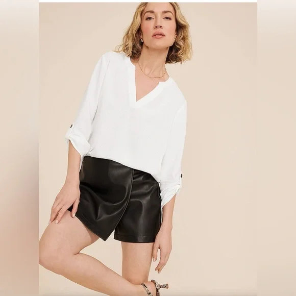 3 Maurice’s brand 3/4 length Atwood Popover Blouses, size large, gently worn. - Picture 6 of 14